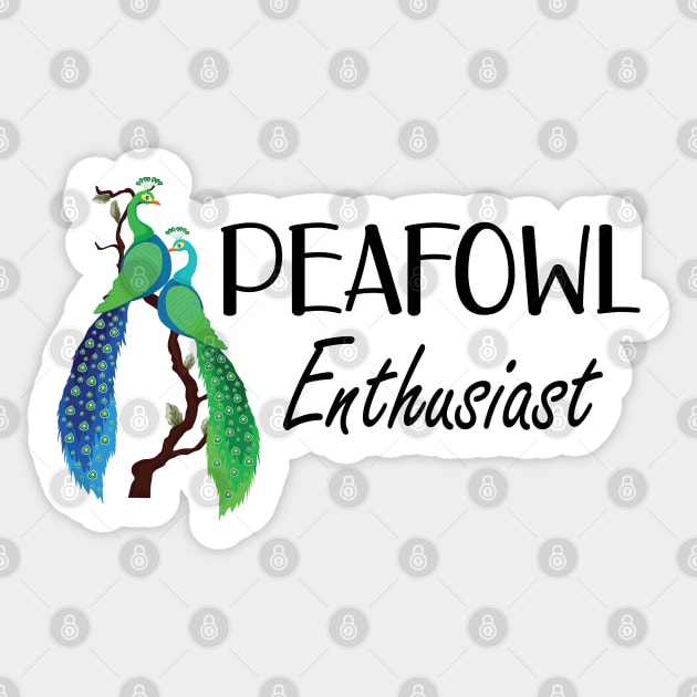 Peafowl Enthusiast Sticker by KC Happy Shop